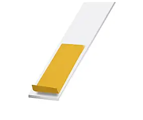 Plat adhésif aluminium blanc 30 x 2 mm, 2,5 m