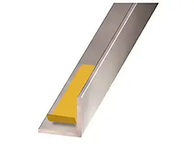 Cornière adhésive PVC coloris inox 20 x 20 mm, 2,5 m