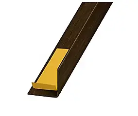 Cornière adhésive PVC wengé 30 x 30 mm, 2,5 m