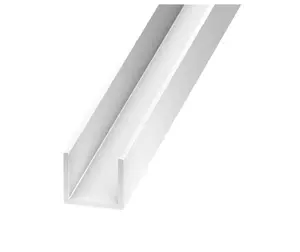 U PVC blanc 19 mm 2,50 m P. 21 x ép. 1 mm