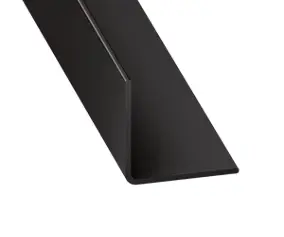 Cornière PVC anthracite 10 x 10mm, L. 2,6 m CQFD