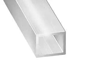 Tube rectangulaire aluminium argent 4,5 cm CQFD