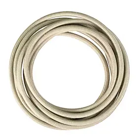Câble d’alimentation électrique rond en tissu lin Tibelec 3m