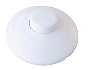 Interrupteur à pied unipolaire TIBELEC 2A 250V blanc