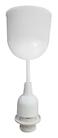 Monture en plastique avec bague blanc E14 60W Tibelec