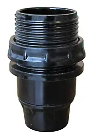 Douille E14 + bague Tibelec bakélite noir