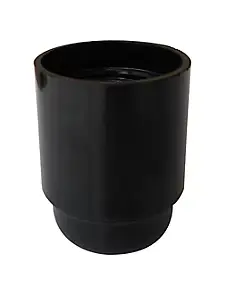 Douille E27 lisse Tibelec bakélite noir