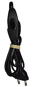 Cordon avec interrupteur + fiche Tibelec 1m50 noir