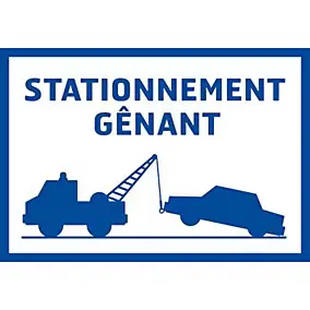 Panneau de signalisation "Stationnement gênant" Chapuis