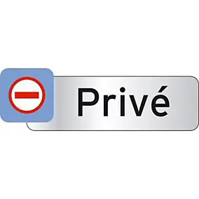 Plaquette indicatrice "Privé" Chapuis