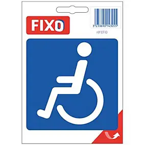 Autocollant "Toilettes handicapé" FIXO