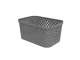 Panier de rangement 4,5 L Sundis gris