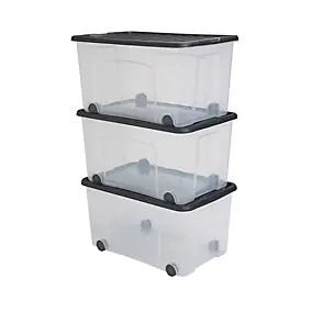 Lot x3 Ventilo 50L noir