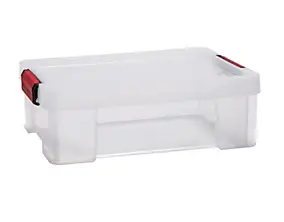 Boîte de rangement avec couvercle Sundis Clip’n store 9 L transparent