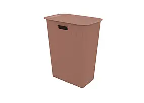 Coffre à linge 40 L en polypropylène moka Sundis