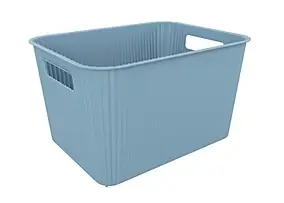 Panier de rangement en plastique bleu Vibes 14L