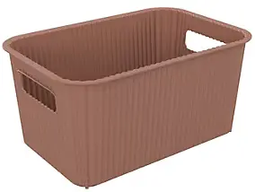 Panier de rangement en plastique mocha Vibes 4L