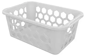 Panier à linge 35 L en polypropylène blanc Sundis
