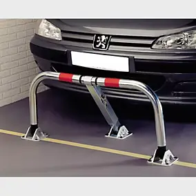 Barrière de parking 3 pieds rabattable indéformable à clés Mottez