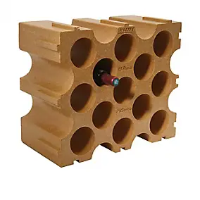 Casier 15 bouteilles en polystyrène coloris brique