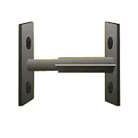 Barreau télescopique de fenêtre, acier noir, Mottez, L.30-55 cm