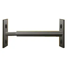 Barreau télescopique de fenêtre, acier noir, Mottez, L.99 à 188 cm