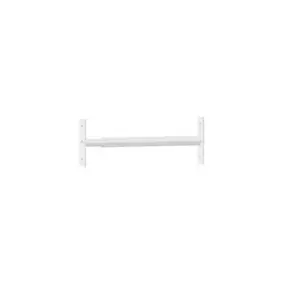 Barreau télescopique de fenêtre, acier blanc, Mottez, L.30 à 55 cm