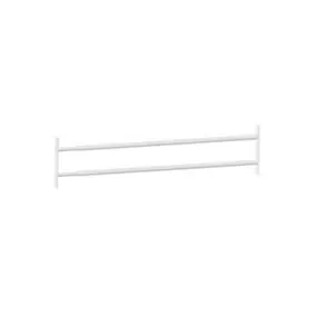 2 barreaux télescopiques de fenêtre, acier blanc Mottez, L.99 à 188 cm