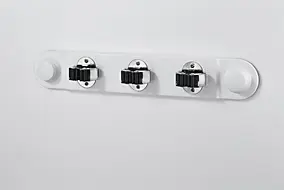 Bloc ventouse 3 manche de 16 à 32 mm Mottez blanc