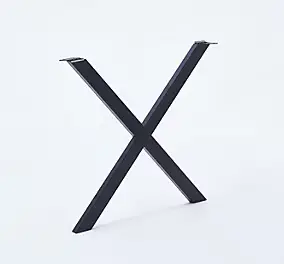 Pied de table modèle X Mottez H. 71 cm métal noir