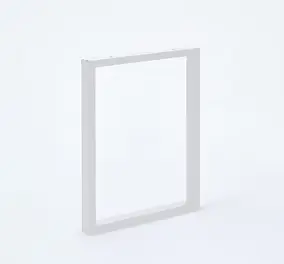 Pied de table rectangulaire Mottez en acier blanc H. 110 cm