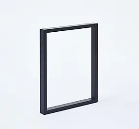 Pied de table rectangulaire Mottez en acier noir H. 110 cm
