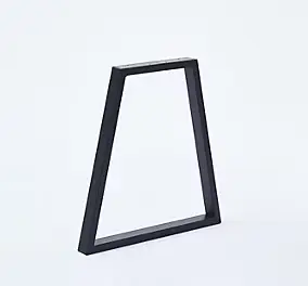 Pied de banc modèle trapèze Mottez H. 40 cm métal noir