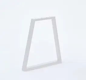 Pied de table modèle trapèze Mottez H. 71 cm métal blanc