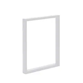 Pied de table rectangulaire Mottez en acier blanc H. 71 cm