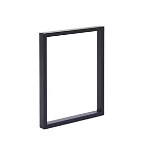 Pied de table rectangulaire Mottez en acier noir H. 71 cm