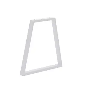 Pied de table en triangle Mottez en acier blanc H. 71 cm