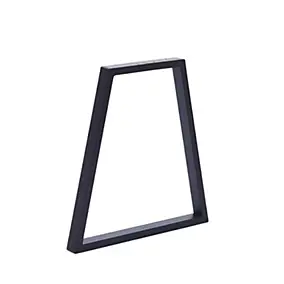 Pied de table en triangle Mottez en acier noir H. 71 cm