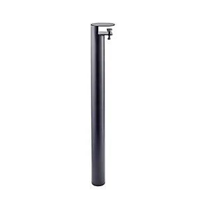 Pied de table étau Mottez en acier noir Ø 6 x H. 73 cm