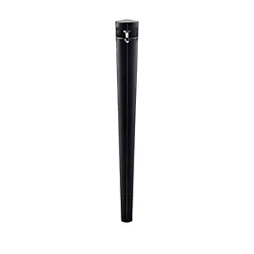 Pied de table profil en L Mottez en acier noir H. 73 cm