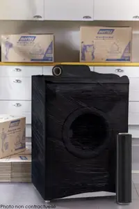 Rouleau film étirable noir - 300 cm