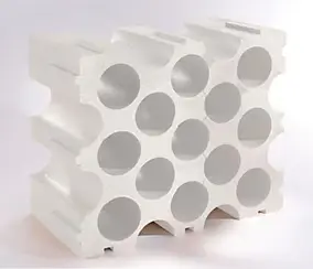 Casier 15 bouteilles en polystyrène coloris blanc Mottez