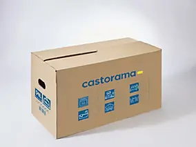 Carton de déménagement avec poignées 20 kg Mottez H.30 x L.60 x l.30 cm, capacité 54 L