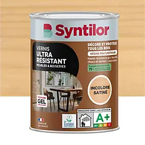 Vernis meubles et boiseries Biosourcé Syntilor incolore satiné 0,25L