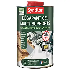 Décapant gel bois, métal, pierre, béton, carrelage 1L Syntilor - action rapide