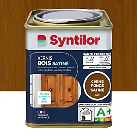 Vernis bois chêne foncé satiné Syntilor 0.25 L
