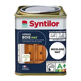 Vernis bois incolore mat Syntilor 0.25 L