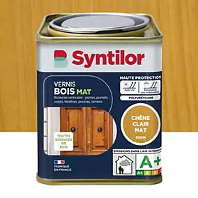 Vernis bois chêne clair mat Syntilor 0.25 L