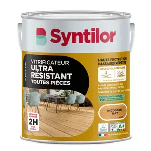 Vitrificateur parquet ultra résistant incolore mat 5 L