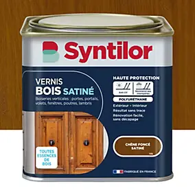 Vernis bois chêne foncé satiné Syntilor 0.5 L